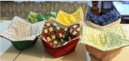 Holiday quilted cozies